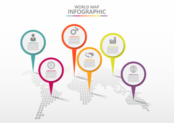 Business Worldmap Infographic Template Guide