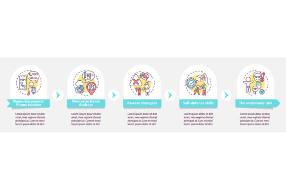 Child Safety Vector Infographic Template Guide