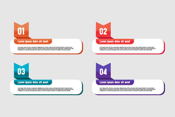 Colorful Business Infographic Sets for Design