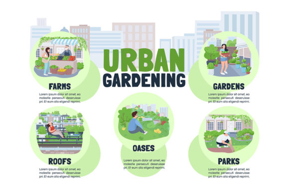Evaluating Urban Gardening Flat Color Vector Assets for Design Projects