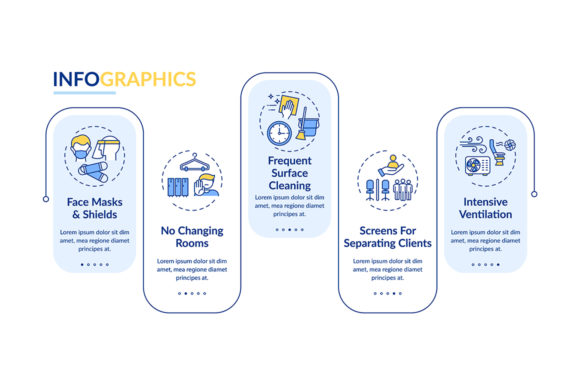 Implementing Effective Protocols with a Salon Safety Rules Vector Infographic