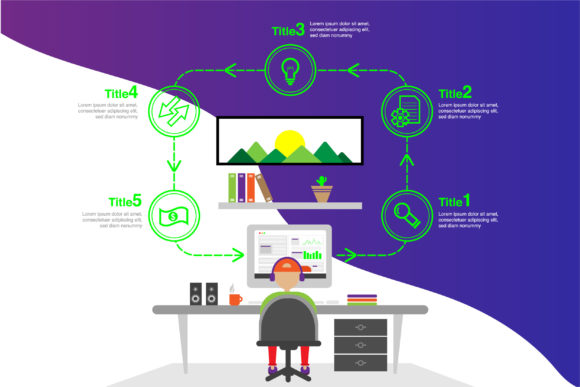 Make Money Online Infographic: Vector Design Guide